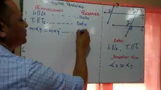 Rectas Paralelas demostraci&oacute;n de Angulos