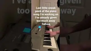 Piano Sneak Peek
