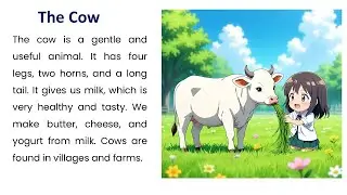 Cow Essay in English | Easy and Short Essay for Kids & Beginners | Learn Simple English Writing