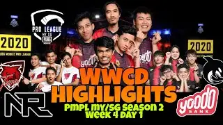 WWCD Highlights Week 4 Day 1 | YoodoGank TaraAssasino EzzyLX TeamNoRecoil | PMPL MY/SG Season 2