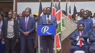 RAILA ODINGA ANNOUNCES AZIMIO TEAMS AS HE NAMES MARTHA KARUA AS HIS RUNNING MATE!!