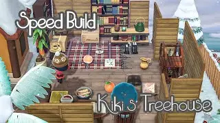 Building Kiki a Treehouse! Animal Crossing New Horizons Speed build // LettuceLeif