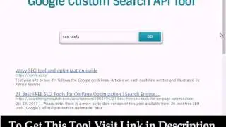 How To Add Google Custom Search using API