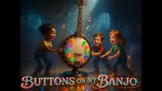 🎶🪕 BUTTONS ON MY BANJO 🪕🎶 | Toe-Tapping Kids Music