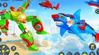 Robot 🤖 Shark 🦈 Transformation 3D Gameplay 
