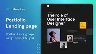 Tailwind CSS Portfolio Landing Page