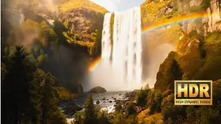 Pure Relaxing Waterfall Visuals & Sound | 4K Cinematic Nature View 