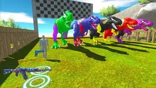 Trex Superhero Vs Fps avatar Race Championship Dc Jurassic World Ev - Animal Revolt Battle Simulator