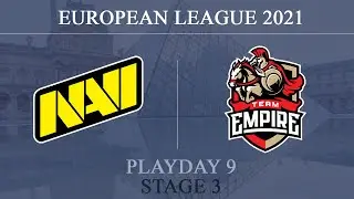 NAVI vs Empire @Kafe Dostoyevsky | European League 2021 - Stage 3 |  Playday 9