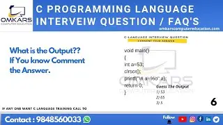 C Language in Telugu | C Tricky Questions in Telugu |C language Training in Guntur Vijayawada Online