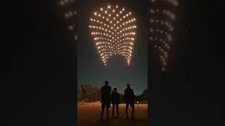 Beautiful Drone Show #shorts #droneshow #dronevideo