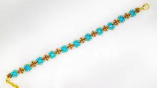 Zarif Bileklik Yapımı.  Elegant Bracelet Making.  Super Easy Bracelet. Beading Tutorial