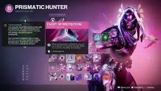 New Prismatic Pve Build & Fashion for Hunter with Class Cloak Inmost Light & Synthoceps Destiny 2