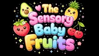 Baby Fruit Dancing 🌸 Sensory Play | Baby Sensory 🍓 Infant Visual Stimulation 🎶