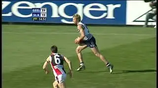 Cameron Mooney HUGE HIT on Justin Peckett Geelong St Kilda AFL