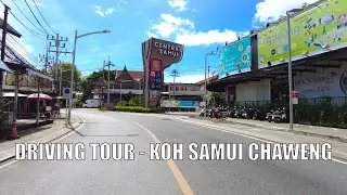 Driving tour Around Koh Samui Chaweng to Maenam | Streets of Thailand 2021