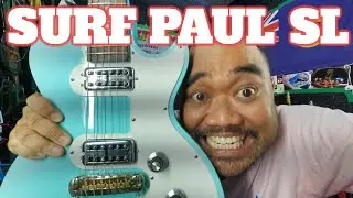 James Bond Theme Surf Rock Guitar Cover with Modified Epiphone Les Paul SL Guitar