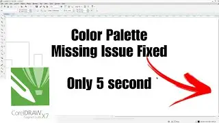 Color Palette Missing Issue Fixed 😧Only 5 second 😮CorelDRAW