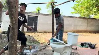 Hay Dios mío! A Nehemias le pasó Un Gran accidente Sacando su Sanitario 😱😳