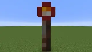 Редстоун факел | Пиксель арт в майнкрафт | Redstone torch | Pixel art in minecraft