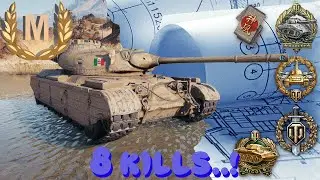 Progetto M35 mod 46 бой на мастера WoT / Ace tanker