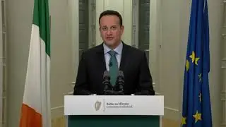 Taoiseach Leo Varadkar addresses the nation on Saint Patricks day 2020 about covid 19