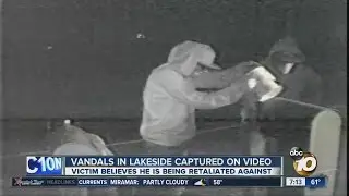 Video shows vandals targeting Lakeside home