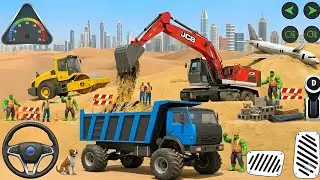 ☺️ Most Realistic JCB Road Construction Game  || 3D Simulator Android Mobile IOS Gameplay 