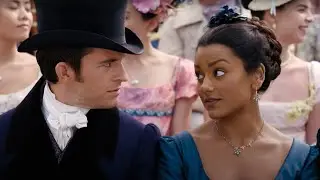Anthony and Kate bicker at the horse races in BRIDGERTON Season 2 (2022) clip