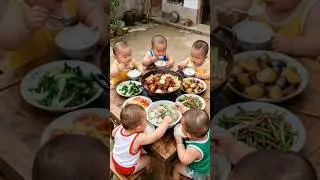 asmr eating challenge in little cute babies #boiledeggsandwich #Noodles #eurovision #chocky #groggy