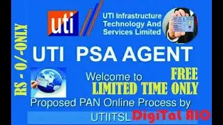 UTI PAN RETAILAR ID FREE || LIMITED TIME ONLY || CONTACT NOW ||