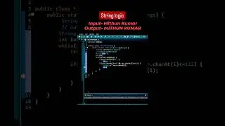 How to Solve string logic in java? Take a input- Mithun Kumar, Output- mITHUN kUMAR ? 