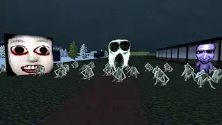 SCP-096 with some Nextbots [Garry's Mod Scary Gameplay]