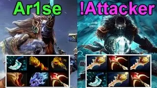!Attacker [Kunkka] & Ar1se [Magnus] - Dota 2: Crazy Build
