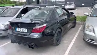 bmw 530d e60 hardcut popcorn flames hybrid turbo