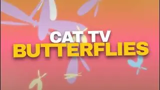 Cat Games | Butterfly Sunset Gradient 🦋🐱 | Relaxing Cat Game Background (10 min)