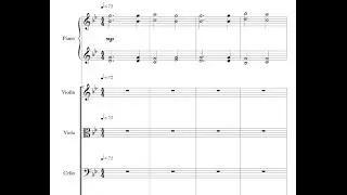 Music for Strings and Piano - (Minimalism) - WITH SHEET MUSIC