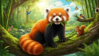 🦊 Discover the Secret World of Red Pandas! 🌿 | Fun Animals for Kids