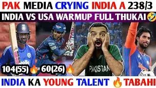 PAK CRYING😭 INDIA A🔥BEAT USA😱 WARMUP MATCH🔥| BADONI 60🔥TILAK🔥