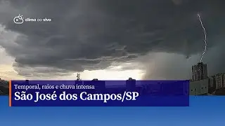 Temporal, raios e chuva intensa em São José dos Campos/SP - 28/02/23