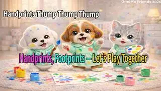 Fun & Easy Finger Painting Song for Kids | Learn Colors | OmoMo Friends