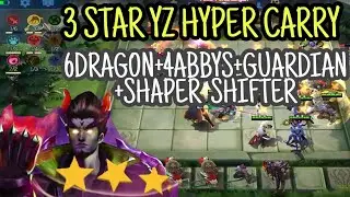 YZ 3 STAR HYPER CARRY!!6DRAGON+ABBYS+GUARDIAN SHAPE SHIFTER | MOBILE LEGENDS