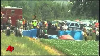 Raw Video: 5 Killed, 9 Hurt in Tractor Collision