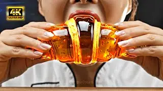 Delicious French Croissant🥐 But Made of Glass🤯? #FrenchFood #GlassCroissant #asmr #relaxingasmr