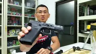 Testing a WE Glock 17 Gen 5 Airsoft Gas Blowback Toy Gun