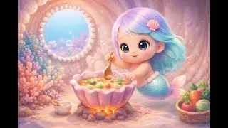 Baby Mermaid Makes Magical Vegetable Soup - Ep 01 🧜&zwj;♀️🥕 | Cute Whimsical Cartoon Story