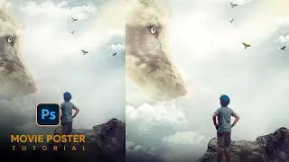 Movie Poster Tutorial | The Wolf In The Clouds Photo Manipulation