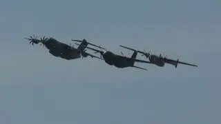 C-160,A-400M und Noratlas beim Einzel und Formationsflug am ,,Tag der Bundeswehr'' 2018