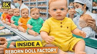 Inside a Hyper-Realistic Reborn Doll Factory | From Liquid Vinyl to Hand-Painted Baby (Full Process)