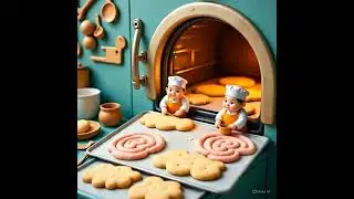 Miniature bakers baking cookies 🍪#minicreator #miniaturecooking #ytshorts #trending #cookies #baking